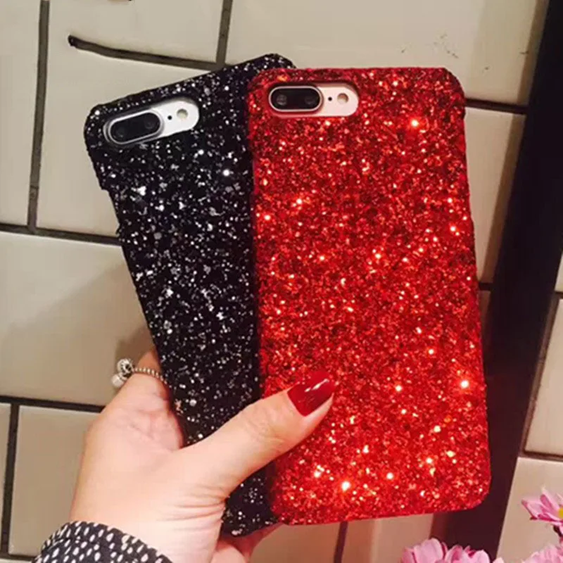

For Huawei Y9 2019 Nova 3 3i 4 2i 2 Lite Honor 8X Play Y7 Prime 2018 Case Glitter Hard PC Bling Cover Mobile Phone Bag Coque