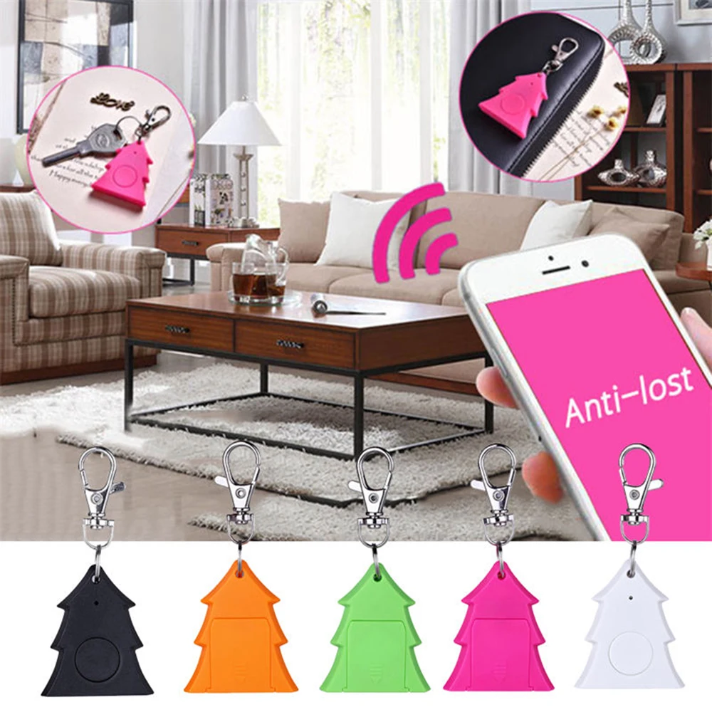 

Smart Key Finder Locator Auto Siren Alarm GSM Bluetooth Tracker Anti-lost Pet Dog Cat Child GPS Christmas Tree Antilost Keychain