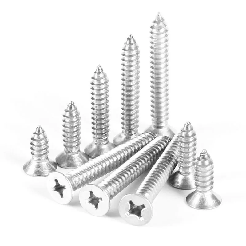 M4/×16mm Schraube und Mutter 304 Edelstahl Kreuz Senkkopfschraube 160PCS