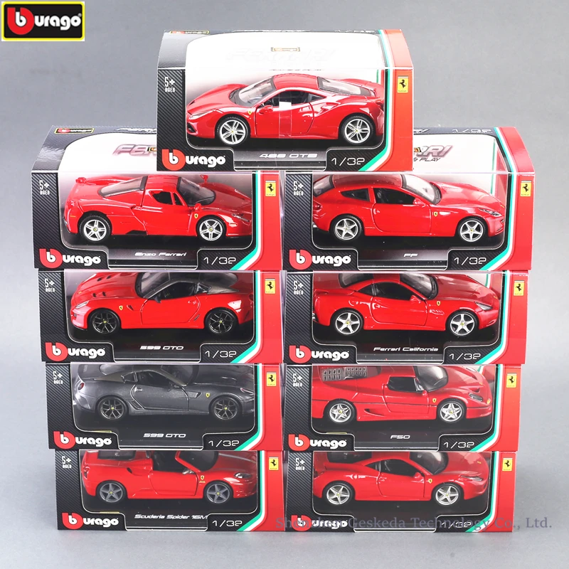 Bburago 1:32 Ferrari 599GTO высокая имитация модели автомобиля литье под давлением металлическая модель игрушки подарок имитация сплава коллекция автомобилей