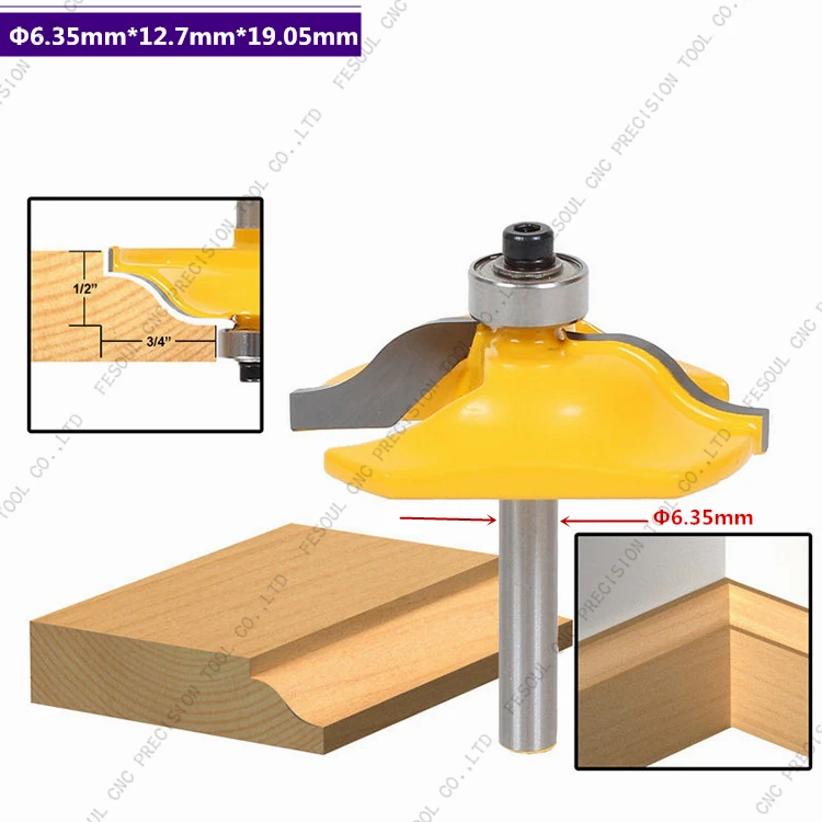 6 35mm 1pcs Cnc Solid Carbide Woodworking Router Bit Woodworking