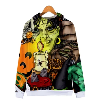 

Pumpkin Hot Selling 3D Hoodies Hipster Fashion Print Zip Up Hoodies Moonlight Men Women Autumn/Winter Sweatshirts