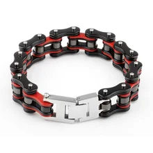 Oulai777 нержавеющая сталь велосипедная цепь мужской браслет мужские аксессуары Большой Шарм браслет цепочка на руку Мужской панк персонализированный