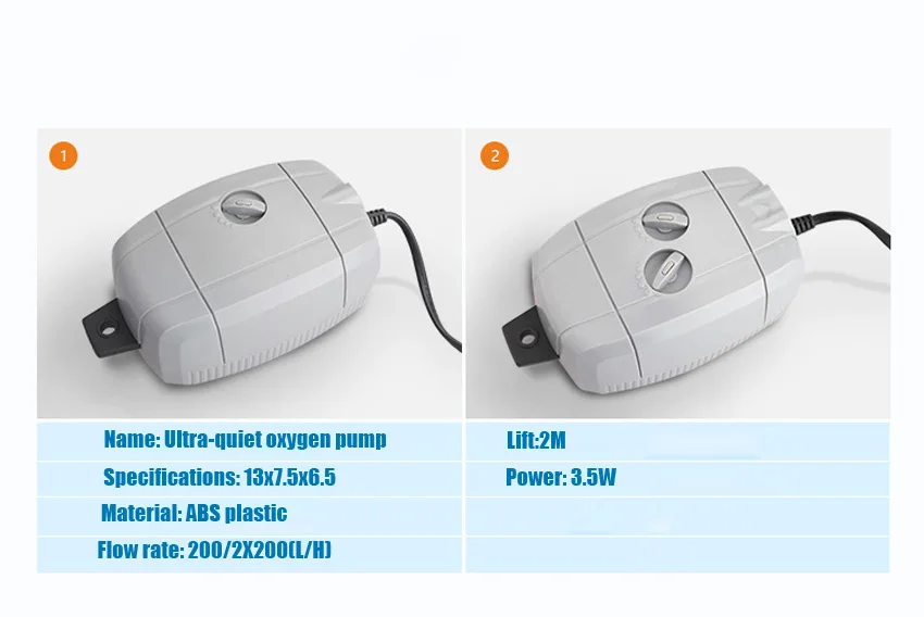 Fish tank, oxygen pump, aquarium, mute oxygen increasing pump, large volume aerator