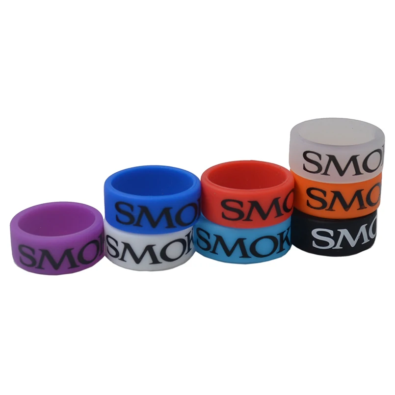 

5pcs Smok vape band ring electronic cigs vapor silicone band rings rubber decorative and protective for E cig box vape mod tank