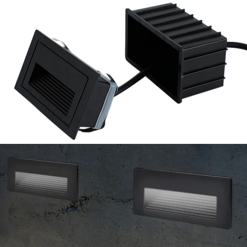 Na zewnątrz oświetlenie stopni led wodoodporna oświetlenie schodów do montażu naściennego podziemne lampy oświetlenie pokładu rampy 85 265V IP65 w Lampy podziemne LED od Lampy i oświetlenie na Na zewnątrz oświetlenie stopni led wodoodporna oświetlenie schodów do montażu naściennego podziemne lampy oświetlenie pokładu rampy 85 265V IP65 w Lampy podziemne LED od Lampy i oświetlenie na