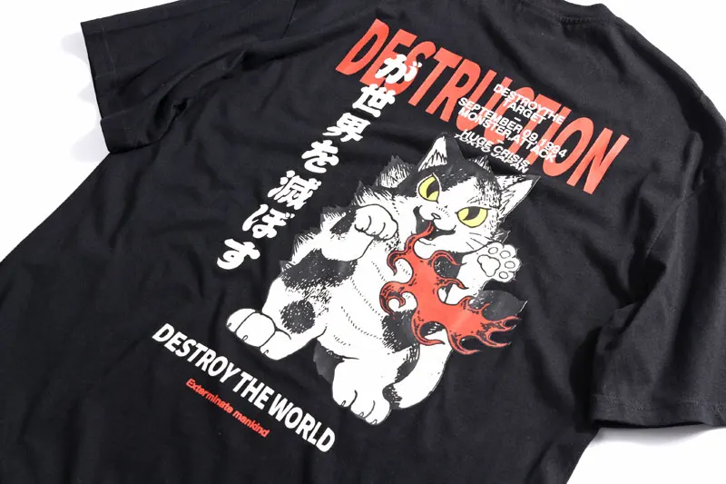 Angry Cat Printed Tshirts 5