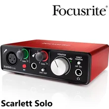 Focusrite Scarlett Solo USB аудио Интерфейс звуковая карта 2nd Generation 2 В/2-out для профессиональных студий звукозаписи аранжировщик миди производства
