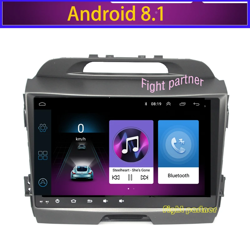 Заводская цена Fight partner android 8,1 автомобильный dvd-плеер для KIA Sportage аудио мультимедиа авто стерео