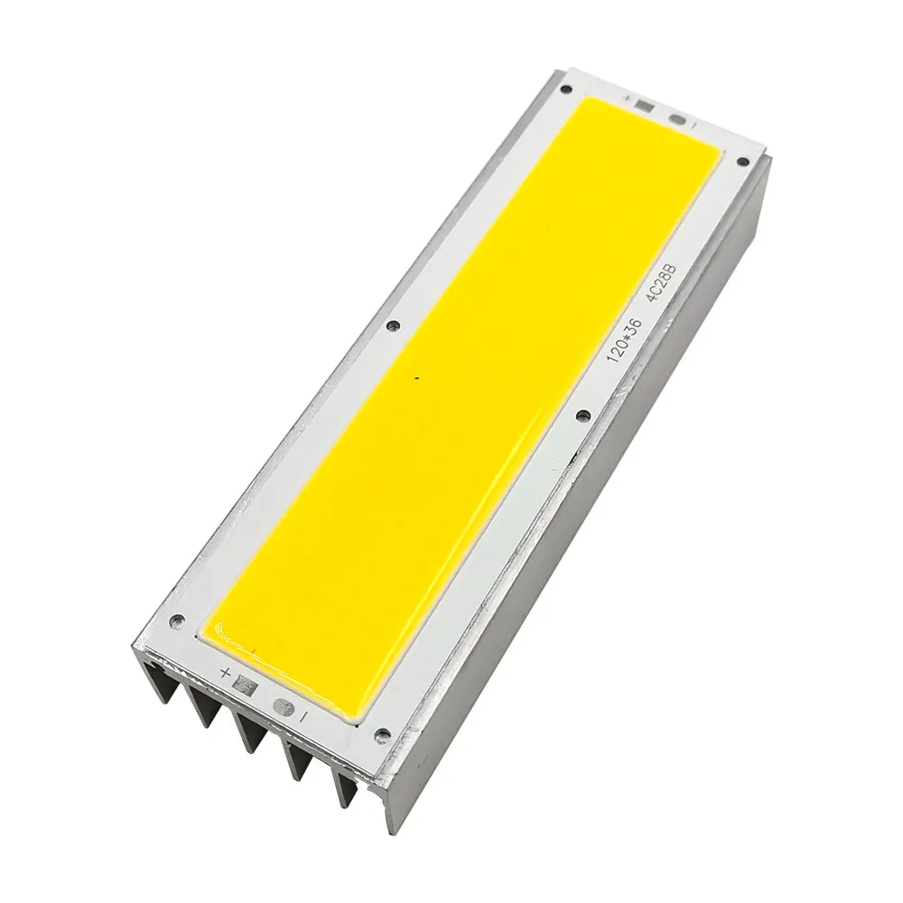 2PCS 120x40x20mm Aluminum Cooling Board Heatsink for COB LED Light Lamp Lighting Radiator 120*40mm Heatsink