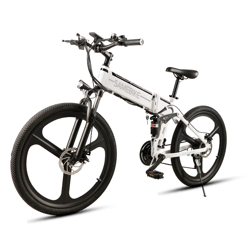 Clearance Samebike Foldable Electric Bike 21 Speed 10AH 48V 500w / 350W E Bike Electric MTB Bike Motor EBike Powerful Electric Bicycle 10