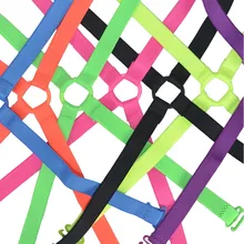 Одежда Женская одежда Аксессуары для нижнего белья MS Джокер Цвет ремни 7 цветов флуоресценции Cross Back Bra ремни 5 пар смешивания