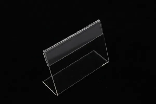 

10pcs Table Card Price Tag display Desk Sign Label Frame Display Holder Promotion Name Card Display L Stand Centre Price Talker