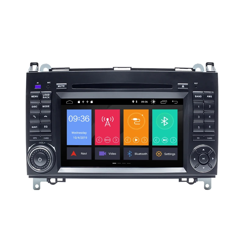 Excellent 2din Android 9 Car Radio DVD Multimedia for Mercedes Benz Sprinter W906 B200 BClass W169 W245Viano VitoW639 Navigation Head Unit 1