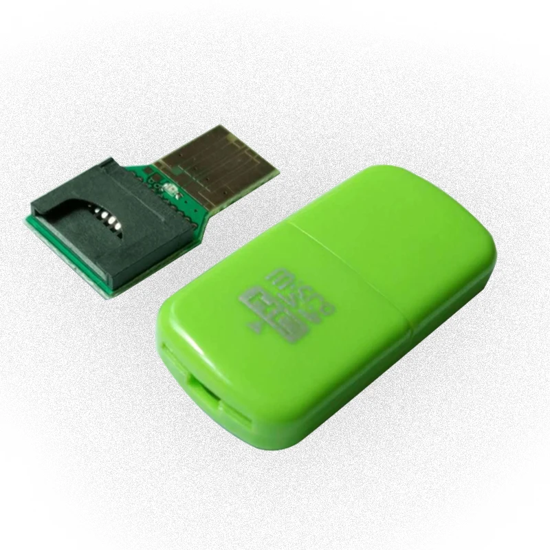 Портативный цветной высокоскоростной USB 2,0 Micro SD флэш TF карта памяти ридер Microsd трансфлэшка к адаптеру Мода