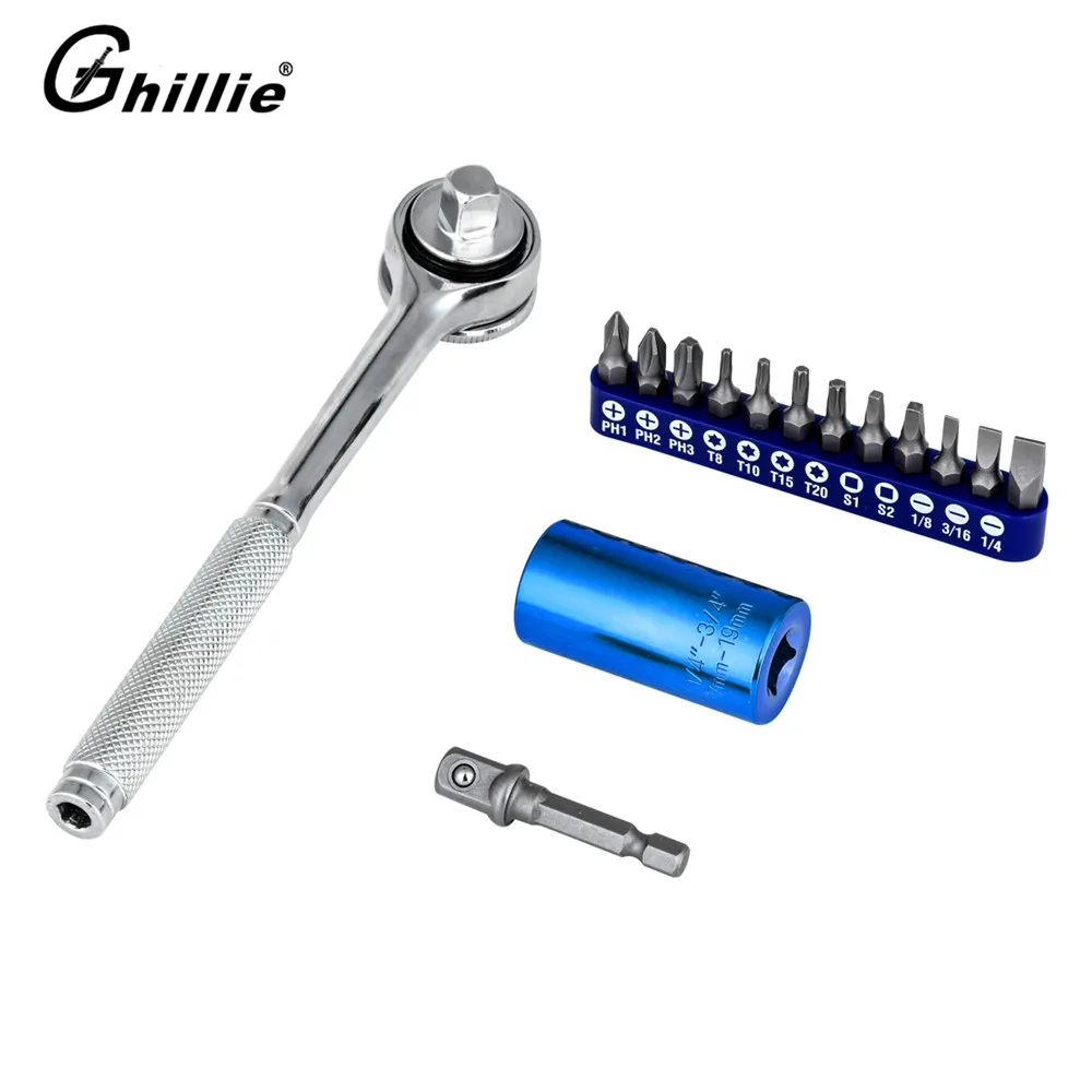 Universal Socket Multi Function Hand Tool Set Screwdriver Wrench