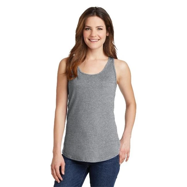 Port & Co LPC54TT Ladies Core Cotton Tank Top Athletic Heather - 2XL