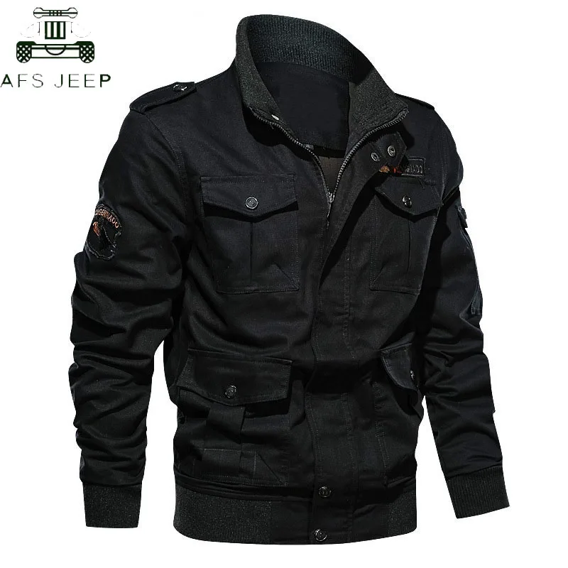 

Military Tactical Jacket Men 2019 Cotton Army Embroidery Casual Air Force Flight Jackets hombre Plus Size 6XL Bomber Jacket Coat