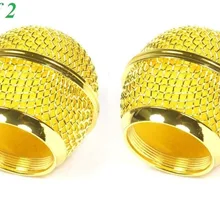 2 Золотая микрофонная решетка экрана подходит микрофон microfono