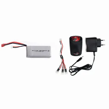 

1 pcs 2S 7.4V 2700mah 20C Max 30C with 3s balance charger for Wltoys 12428 12423 1:12 RC Car Spare parts Rc Lipo Battery
