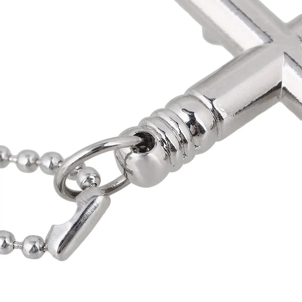 Греческий крест 6 мм барабан ключ ожерелье с гаечным ключом 60 см/23,6 дюйма Длина цепи петли аксессуары с распятием винт набор инструментов аксессуары