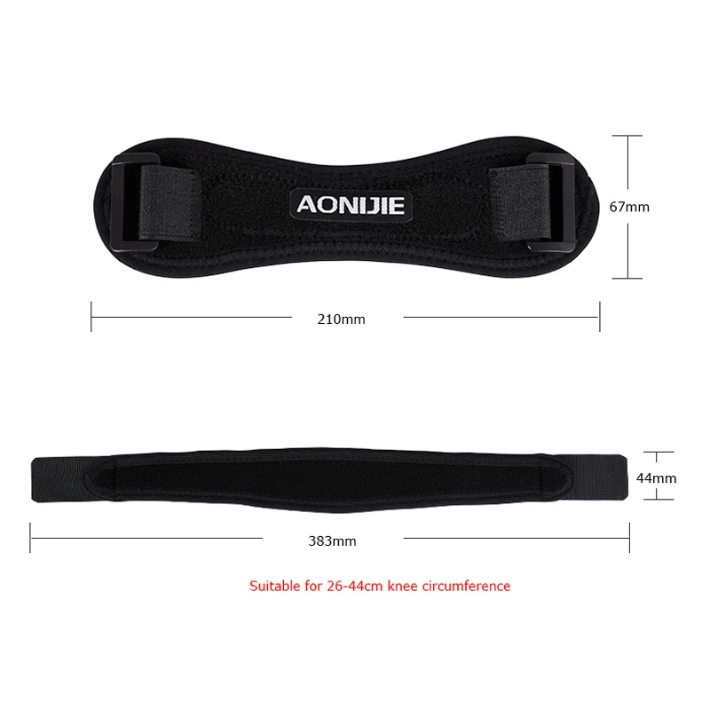 AONIJIE E4067 قابل للتعديل الرضفة الركبة حزام هدفين دعم سادة الألم الإغاثة الفرقة للمشي كرة القدم كرة السلة الكرة الطائرة يتقرفص