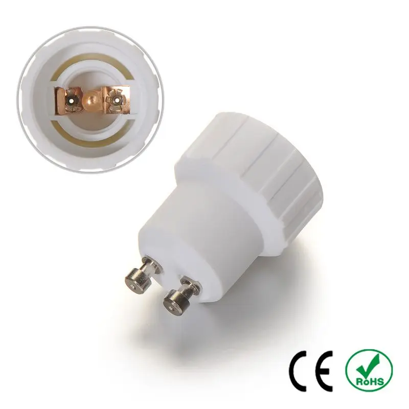 100pcs GU10 to E14 Adapter Lamp Holder Converter Lamp Base Socket
