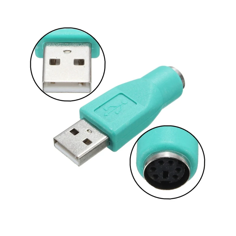 Kebidu USB адаптер конвертер мужской в PS/2 Женский Разъем для клавиатуры для ПК для sony Playstation 2 ps2 клавиатура мышь для игры