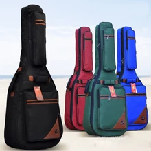 Waterproof Ultra Thicken 40 41 Steel-String Classical Guitar Bag Case Backpack Guitarra Bass Parts Nylon Carry Gig Canvas