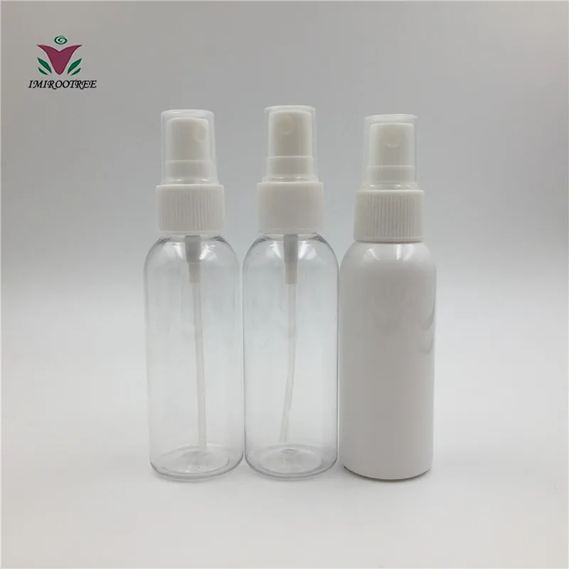

50+2sets/lot 50ml PET Clear Plastic Spray Bottle with 20/410 Mist Sprayer Pump
