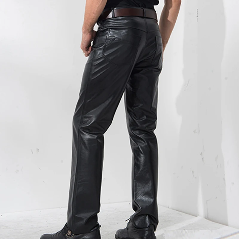 Officeleather Leatherpants Hitam 
