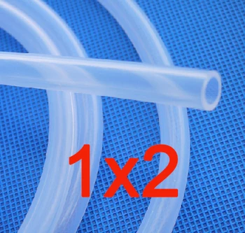 

1x2mm Transparent Silicone Rubber Water Pipe Medical Use Silicone Hose Garden Hose Reels