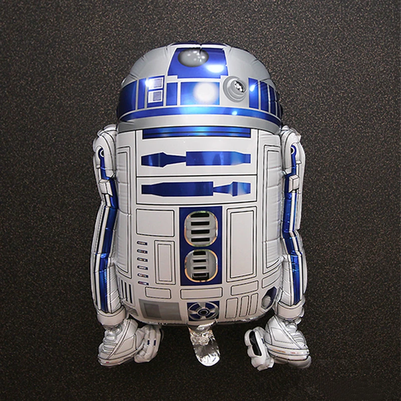 

1pc Happy Birthday Party Balloon Star War R2D2 Robot Aluminum Balloon Air Nallons Birthday Party Decorations Kids and Adult