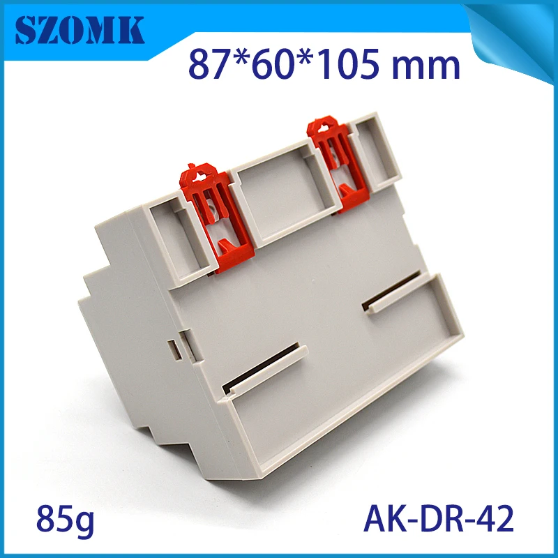 szomk plastic din rail power supply enclosure project box PLC plastic enclosure for electronics din rail junction housing (4)