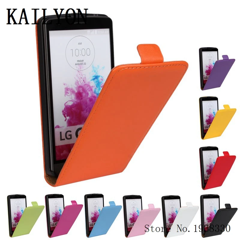 

KAILYON G3Mini Luxury Genuine Leather Flip Case For LG G3 Beat / G3 S G3S / G3 Mini D722 D725 D728 D724 Cell Phone Cover Bags PU