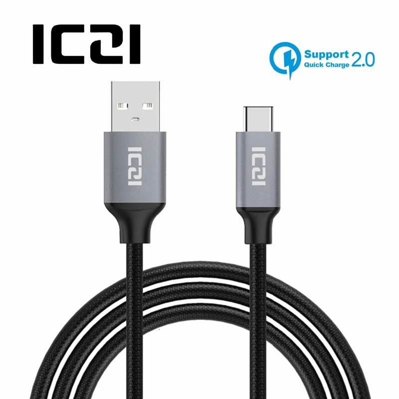 

ICZI USB 3.1 Type C to USB 2.0 cable Nylon Braided for Nintendo Switch Samsung S8 Lenovo Huawei Type C cable 1m 2m