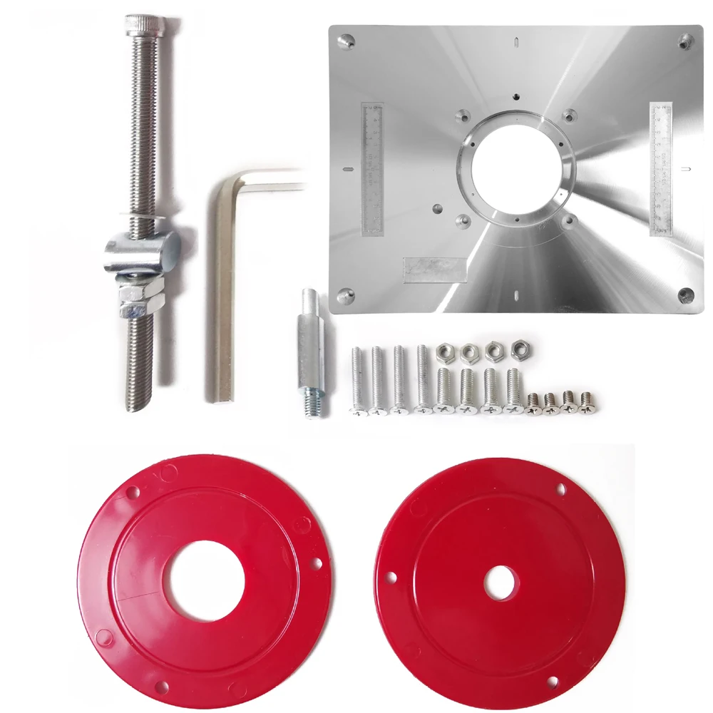 

Aluminum Router Table Insert Plate Trimmer Engraving Machine Woodworking Bench Router Plate