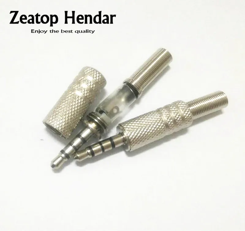 10pcs 3.5mm Stereo Male FOR Repair headphone Jack Plug Metal Audio Soldering