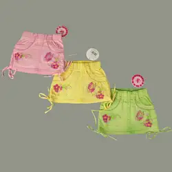Детские юбки для девочек Цветочные бабочка с вышивкой из страз эластичная резинка на талии Мини Милая Детская Юбка MH2326