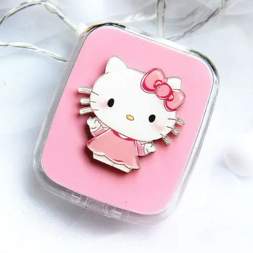 Милый дизайн hello kitty чехол для контактных линз впитывающая коробка для хранения макияжа yey-D2003