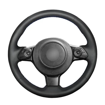 

Hand-stitched Black PU Artificial Leather Steering Wheel Cover for Toyota 86 2016 2017 2018 2019 Subaru BRZ 2016 2017 2018 2019