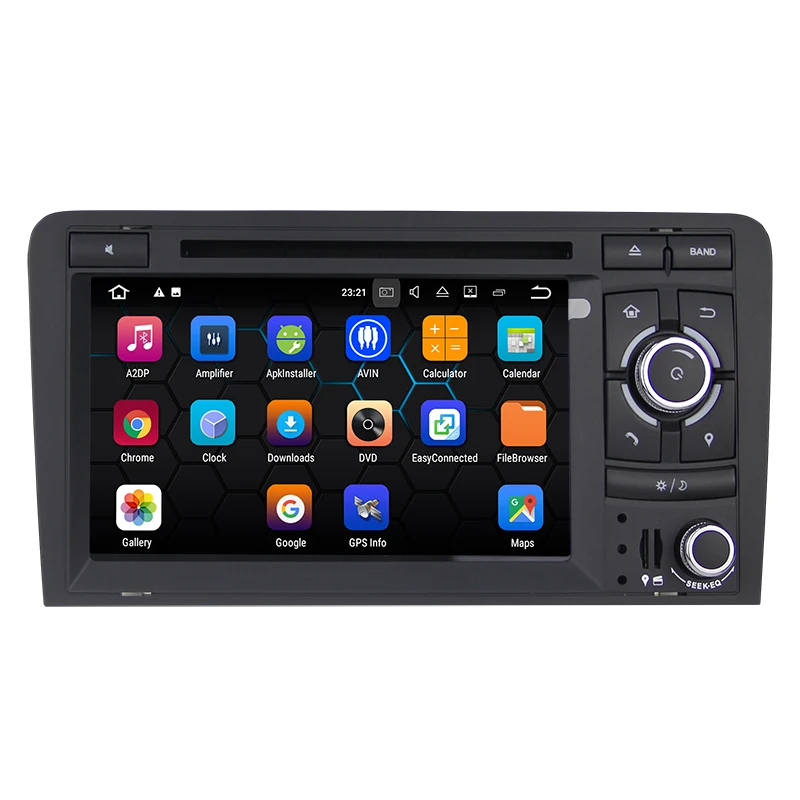 Top 7" Android 9.0 2G RAM Car DVD Player GPS For Audi A3 S3 2003 2004-2010 2011 Car radio stereo navigator with bluetooth wifi 1