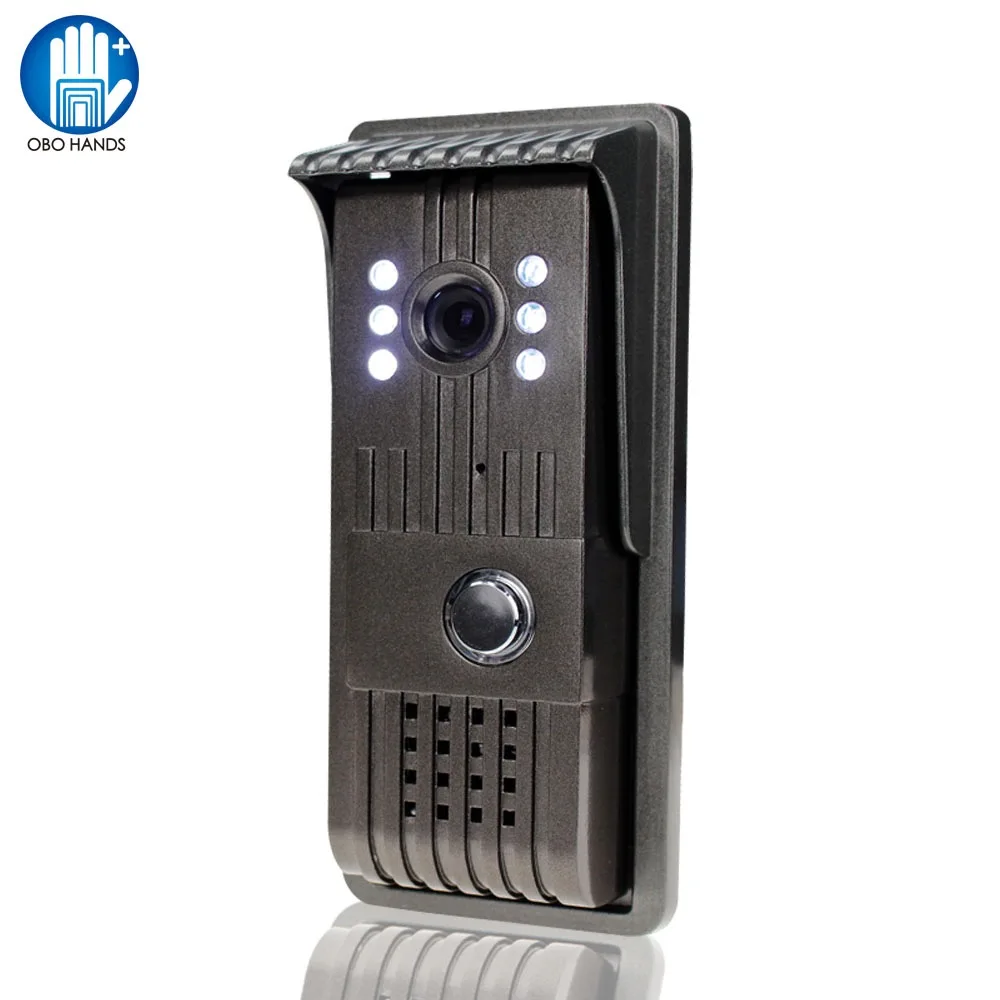 

Hand Free Wired 700TVL Camera Intercom System LED Night Vision Video Intercom Door Phone with Waterproof Cover for Home Security