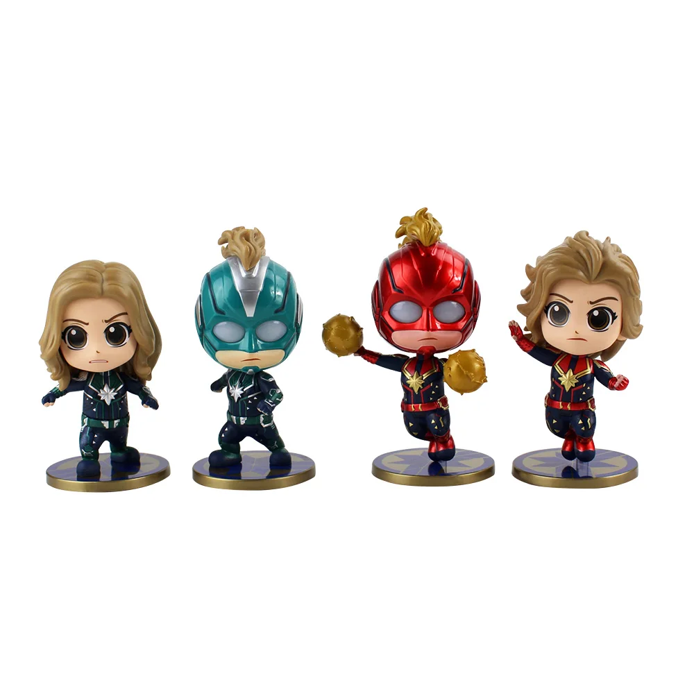 

10cm The Avengers Endgame Action Figure Captain Carol Danvers Masked Model Toy Children Gifts