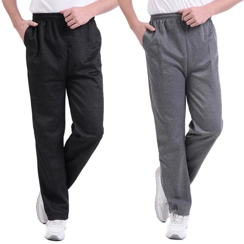 

Summer Spring Joggers Men Casual Loose Sweatpants Men Basic Trousers Tracksuit Solid Bottoms Breathable Sportswear Jogger Pants