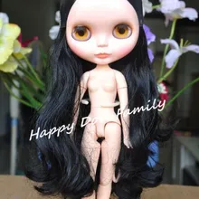 Кукла Blyth, Обнаженная кукла Blyth с Соединенным телом, черные волосы, G29