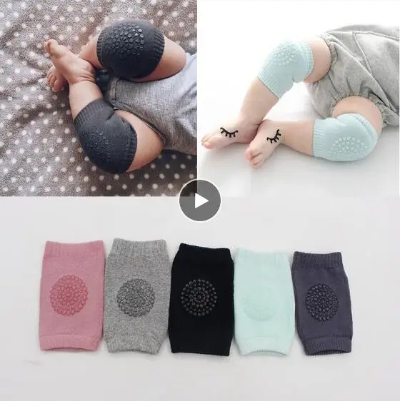 

Baby Cotton Knee Pads Kids Anti Slip Crawl Necessary Knee Protector Babies Leggings For baby thing Warmers For Baby Playing Drop