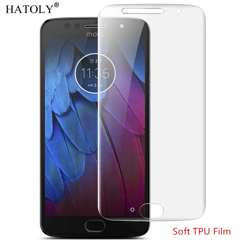 

Soft TPU Nano Film Foil for Motorola Moto G5 Screen Protector for Motorola Moto G5 Full Coverage Film Not Tempered Glass HATOLY