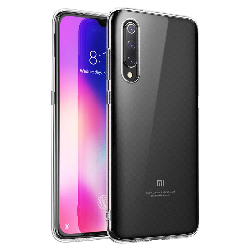 Для Xiaomi mi 9 чехол SE Ультратонкий Прозрачный мягкий ТПУ амортизирующая гибкая