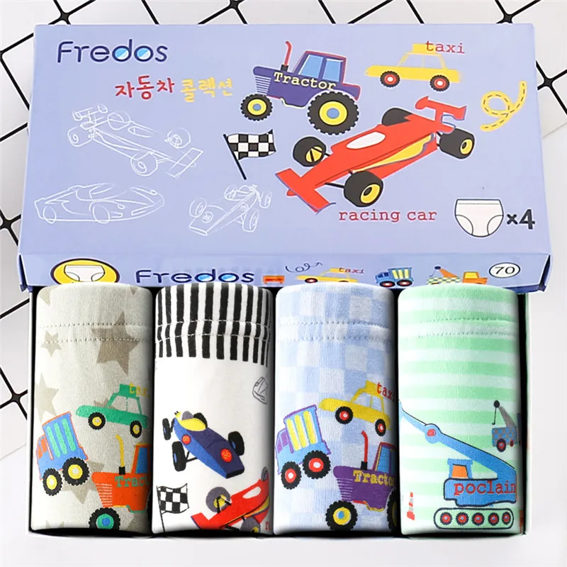 

Boy Underwear Kids Digging Machine Panties New Style Children's Underpant Cotton Cartoon Car Print Boy Shorts Toddler Briefs New